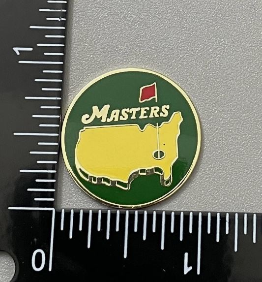 Masters Golf Tournament Ball Marker 1 inch Diameter
