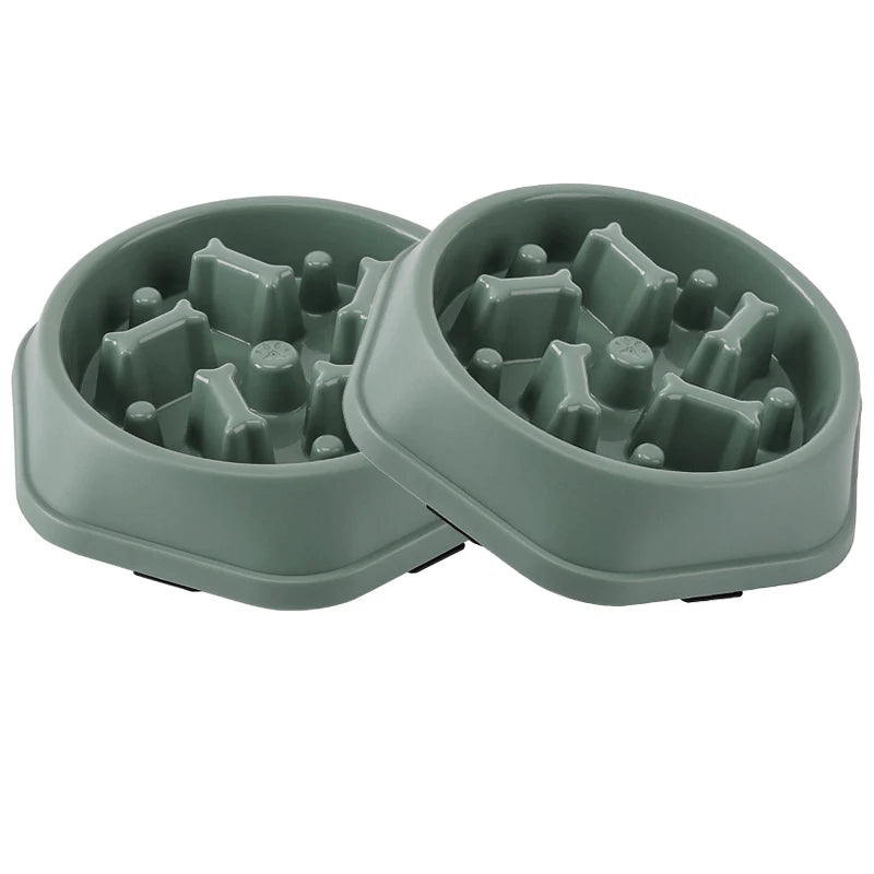 Slow Feeder Dog Bowl Anti-choking Puppy Food Bowl Anti-slip Pet Slow Eating Dog Dishes Puzzle Feeders for Dogs Small Medium