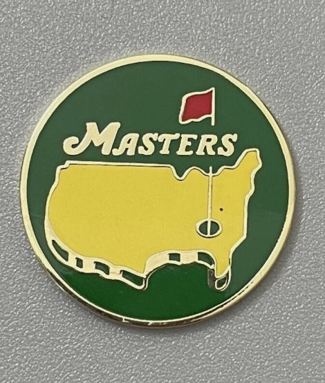 Masters Golf Tournament Ball Marker 1 inch Diameter
