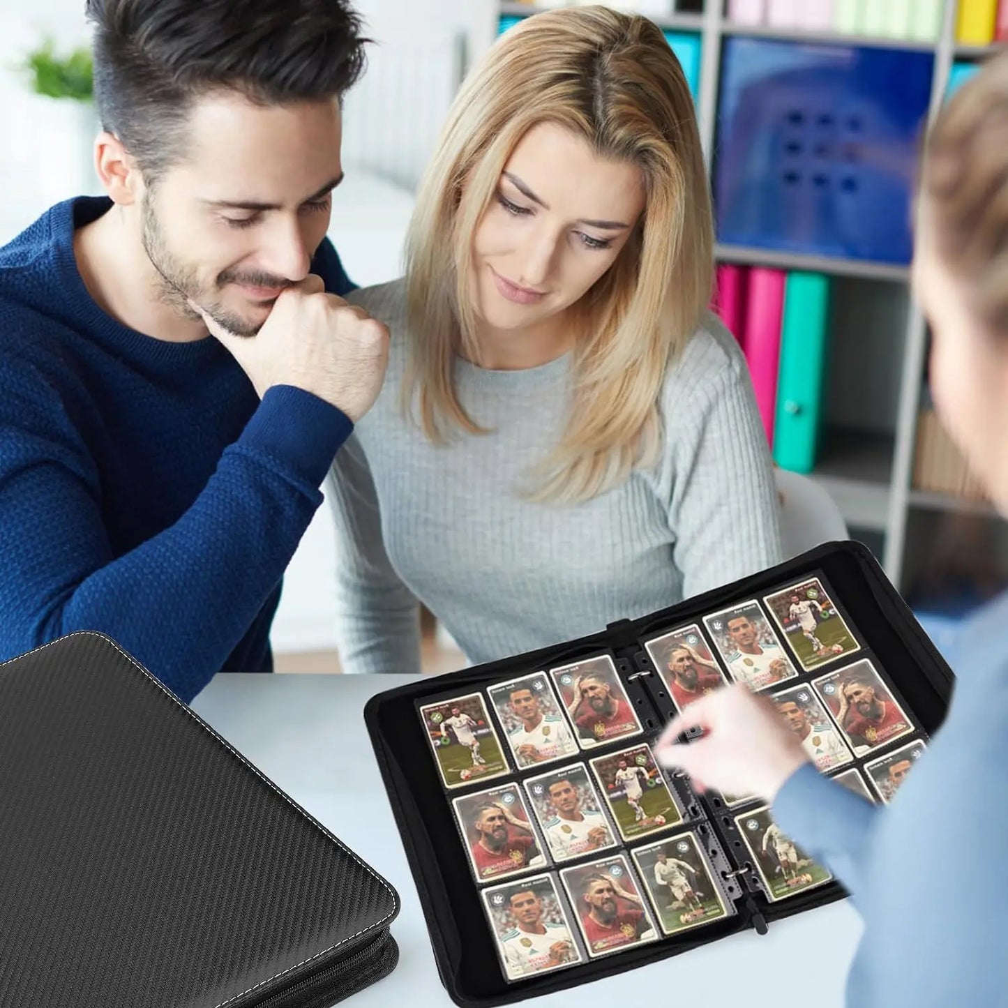 900 Pockets Card Binder Sleeves with Zipper, Double Sided Pockets Card Holder