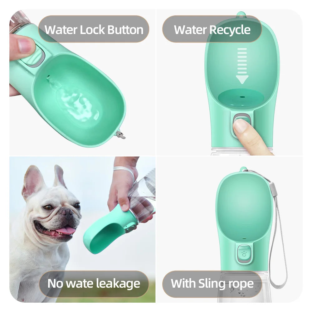 Portable Dog Water Bottle Multiple Colors