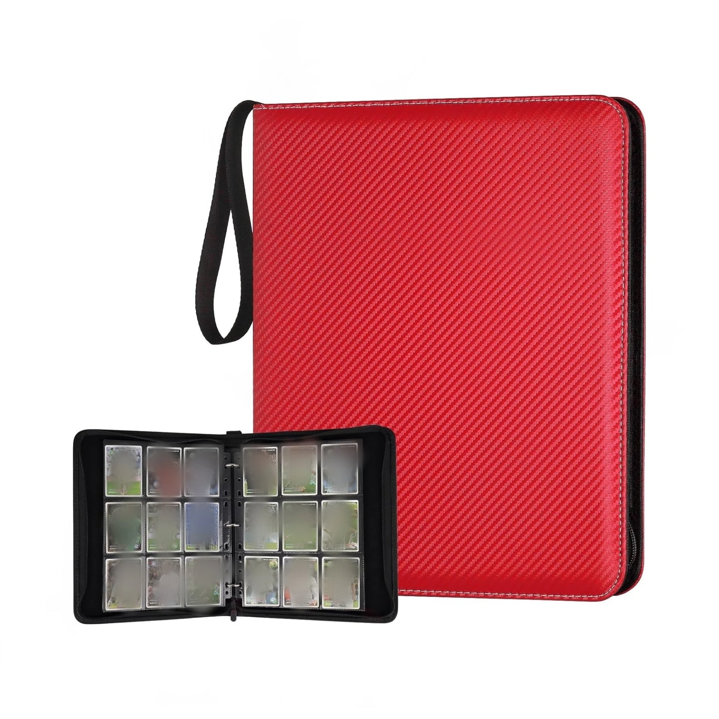 900 Pockets Card Binder Sleeves with Zipper, Double Sided Pockets Card Holder