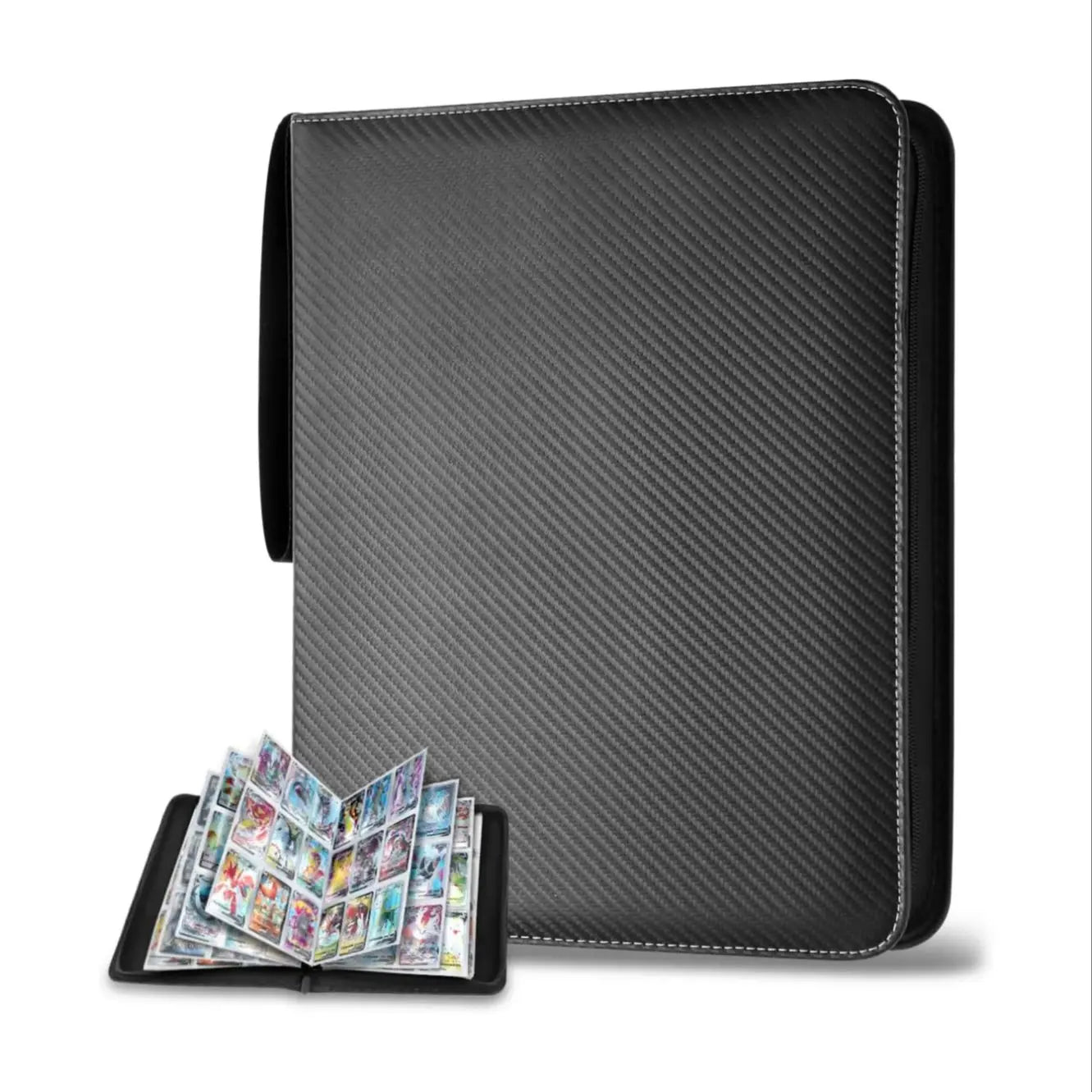 900 Pockets Card Binder Sleeves with Zipper, Double Sided Pockets Card Holder
