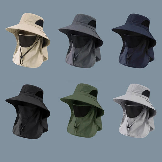 Summer Sun Hats UV Protection Outdoor Hunting Fishing Cap Hiking Camping Visor Bucket Hat