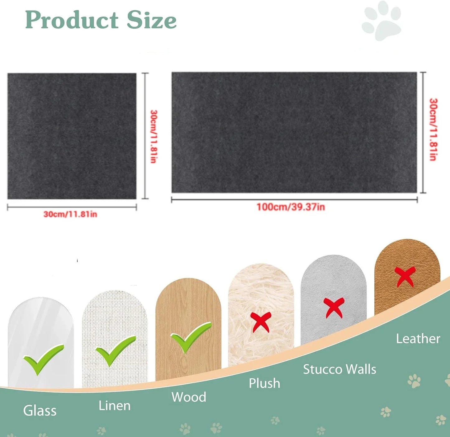 Cat Scratching Mat Self-Adhesive Trimmable Carpet